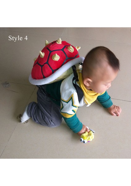 Stil 4 30CM Çanta Çocuklar Için Anime Süper Koopa Kaplumbağa Okul Çantası Kaplumbağa Kabuğu Yeşil Bowser Peluş Oyuncaklar Sırt Çantası Doğum Günü Hediyesi Çocuklar Için (Yurt Dışından)