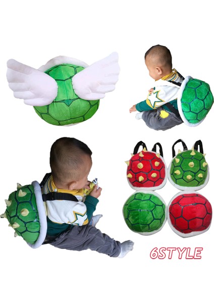 Stil 4 30CM Çanta Çocuklar Için Anime Süper Koopa Kaplumbağa Okul Çantası Kaplumbağa Kabuğu Yeşil Bowser Peluş Oyuncaklar Sırt Çantası Doğum Günü Hediyesi Çocuklar Için (Yurt Dışından) fiyatları