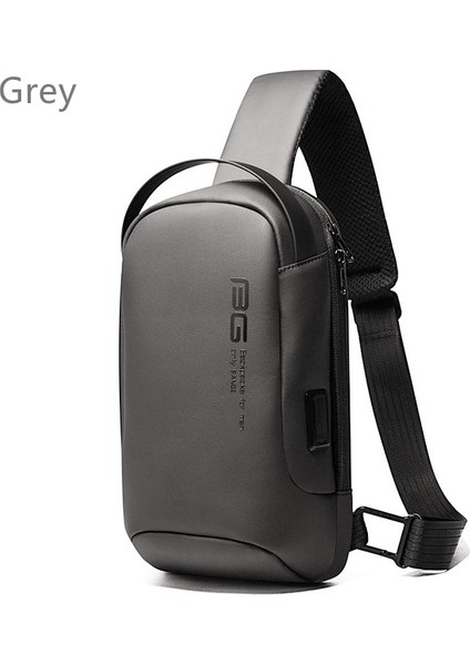 Gri Göğüs Çanta Paketi Erkekler Için Çok Fonksiyonlu Crossbody Çanta Omuz Askılı Postacı Çantaları Erkek Su Geçirmez Kısa Seyahat Yeni Yüksek Kalite (Yurt Dışından)