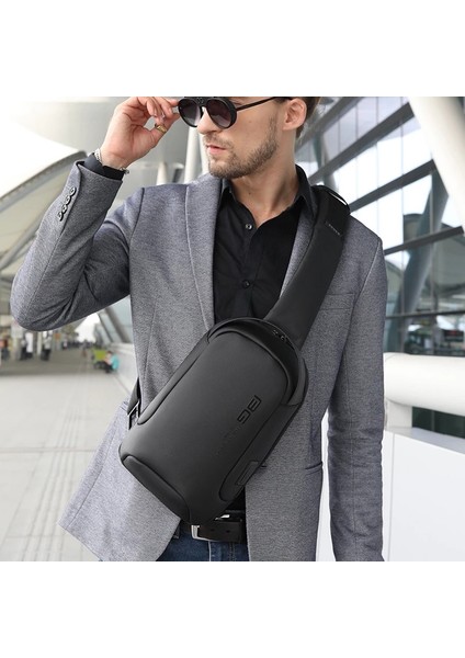 Gri Göğüs Çanta Paketi Erkekler Için Çok Fonksiyonlu Crossbody Çanta Omuz Askılı Postacı Çantaları Erkek Su Geçirmez Kısa Seyahat Yeni Yüksek Kalite (Yurt Dışından) indirimleri