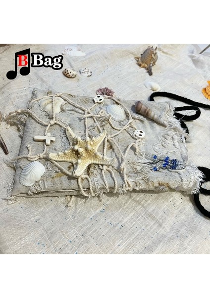 Beyaz Deniz Hayvan El Yapımı Dekorasyon Çanta Harajuku Kadın Kız Kabuk Denizyıldızı Vintage Omuzdan Askili Çanta Kadın Yaz Kanvas Postacı Çantası (Yurt Dışından) fırsatları