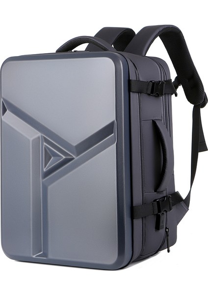 Gümüş Usblarge Kapasiteli Sırt Çantası Sert Kabuk Banliyö Çantası Moda Dizüstü 17 Inç Bilgisayar Çantası Abs Malzeme Seyahat Su Geçirmez Bavul (Yurt Dışından) fiyatları