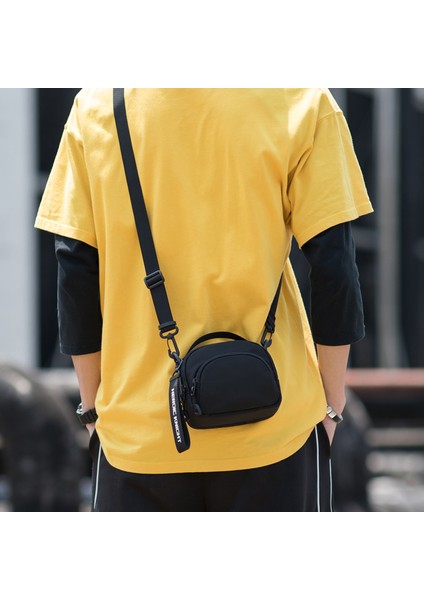 Siyah-C-Stil Mini (Maksimum UZUNLUK<20CM) Hk 2023 Erkek Çanta Omuz Çantası Küçük Haberci Çanta Erkekler Seyahat Crossbody Çanta Çanta Yeni Moda Erkek Telefon Para Kemeri Cüzdan (Yurt Dışından) modelleri
