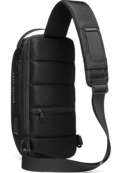 Mavi Bange Erkek Su Geçirmez USB Oxford Crossbody Çanta Anti-Hırsızlık Omuz Tekli Çanta Çok Fonksiyonlu Seyahat Messenger Göğüs Paketi Erkek (Yurt Dışından) indirimleri