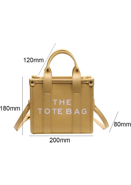 Küçük Sarı Tote Çanta Lüks Tasarımcı Çanta Tote Kadın Çanta Mektup Omuz Çantaları Markalar Shopper Çantalar Kadınlar Için Crossbody Çanta Debriyaj 2023 (Yurt Dışından)