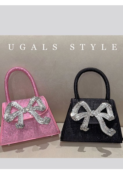 Göl Mavi Retro Moda Kore Tarzı Metal Yay Kadın Eyer Çanta Bayanlar Için Tatlı Sevimli Zarif Elmas Metal Dekoratif Postacı Çantaları (Yurt Dışından) modelleri