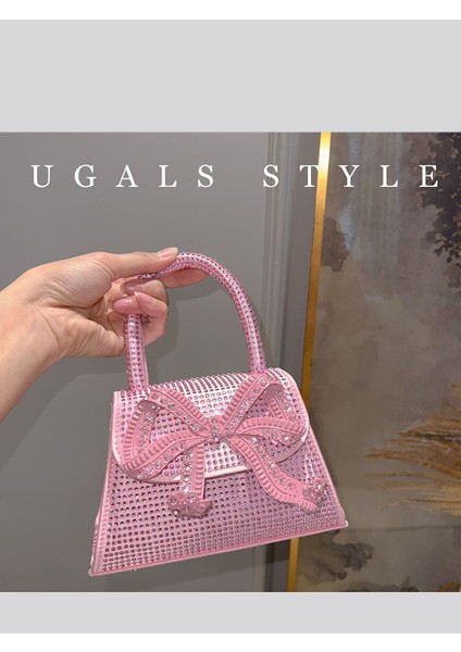 Göl Mavi Retro Moda Kore Tarzı Metal Yay Kadın Eyer Çanta Bayanlar Için Tatlı Sevimli Zarif Elmas Metal Dekoratif Postacı Çantaları (Yurt Dışından) fırsatları