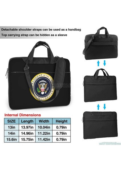 Stil 2 14 Inç Amerika Birleşik Devletleri Başkanı Mühür Dizüstü Bilgisayar Omuz Çantası ile Uyumlu 13/14/15.6 Inç Dizüstü Bilgisayar Netbook Pc Kapak Kılıfı (Yurt Dışından) modelleri