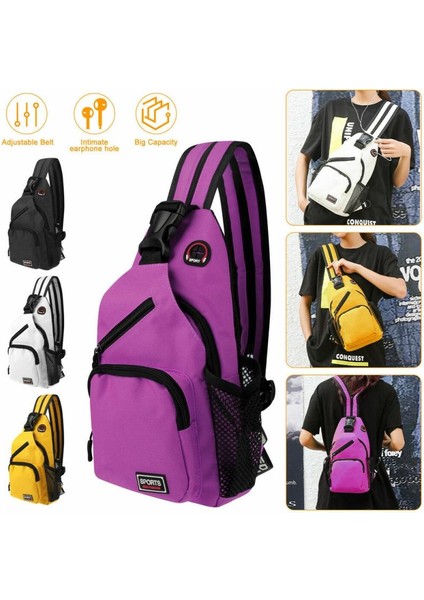 Sarı Yeni Moda Sarı Küçük Erkekler Kadınlar Için Crossbody Çanta Haberci Çanta Sling Göğüs Çanta Kadın Mini Seyahat Spor Omuz Çantası Paketi (Yurt Dışından) fırsatları