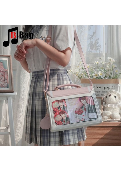 Sarı Japon Y2K Kadın Çanta Itabag Taşınabilir Çapraz Vücut Şeffaf Her Şey Gotik Harajuku Ita Çantalar [küçük Deniz Esintisi] (Yurt Dışından) fiyatları