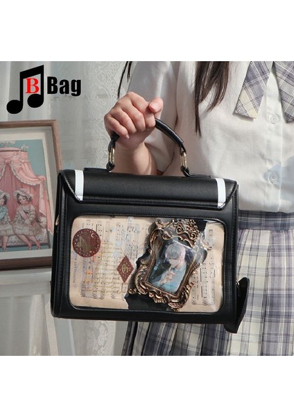 Sarı Japon Y2K Kadın Çanta Itabag Taşınabilir Çapraz Vücut Şeffaf Her Şey Gotik Harajuku Ita Çantalar [küçük Deniz Esintisi] (Yurt Dışından) modelleri