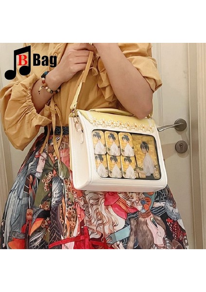 Sarı Japon Y2K Kadın Çanta Itabag Taşınabilir Çapraz Vücut Şeffaf Her Şey Gotik Harajuku Ita Çantalar [küçük Deniz Esintisi] (Yurt Dışından) indirimleri