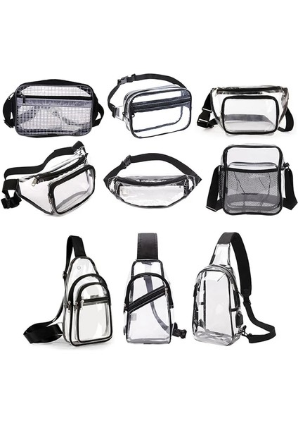 3TT906931 Şeffaf Bel Komik Paketi Temizle Sling Kemer Çantası Pvc Taşınabilir Seyahat Kalça Serseri Küçük Çanta Crossbody Omuz Göğüs Telefon Kılıfı (Yurt Dışından) fiyatları