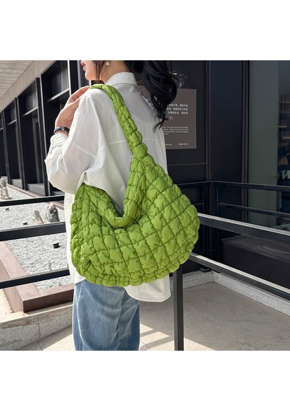 Gül Kırmızı Kadınlar Için Yeni Kapitone Yastıklı Crossbody Çanta Pileli Kabarcıklar Bulut Omuz Çantaları Büyük Tote Kova Tasarımcı Çanta Dantelli Çanta (Yurt Dışından) modelleri