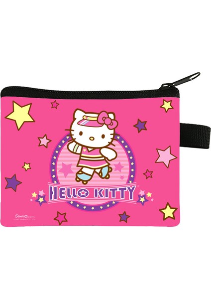 14 Sanrio Hello Kitty Kadın Mini Bozuk Para Cüzdanı Fermuar Kısa Cüzdan Kart Tutucu Kılıf Debriyaj Değişim Çantası Çocuk Cüzdan Değişim Tutucu (Yurt Dışından)