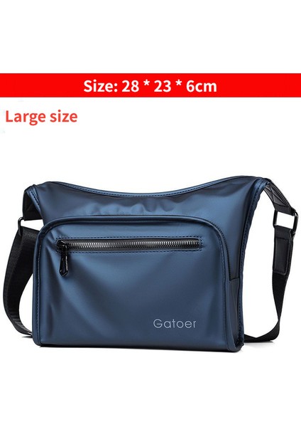 Mavi Büyük 2022 Yeni Erkek Çapraz Omuz Çantası Trendy Marka Omuz Çantası Sırt Çantası Japon Çapraz Omuz Çantası Oxford Kumaş Seyahat Askı Çantası (Yurt Dışından)