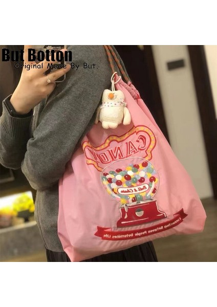 Stil 7 L Harajuku Kadın Kız Sevimli Nakış Tek Omuz Çantaları Çanta Tatlı Lolita Öğrenci Donuts Alışveriş Çantaları Messenger Çanta Tote (Yurt Dışından) fiyatları