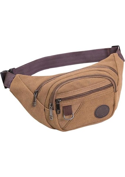 Kahve Bel Fanny Paketi Erkekler Için Kadın Çanta Kemer Serseri Kalça Göbek Erkek Kadın Crossbody Omuz Çapraz Vücut Çanta Muz Kanguru Muz (Yurt Dışından)