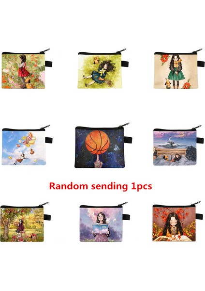 Rastgele Gönderme 1 Adet Cüzdan Öğrenci Erkek ve Kız Kısa Cüzdan Kart Çantası Cep Değişim Çanta Sevimli Bozuk Para Cüzdanı Mini Çanta Küçük Kese Para Bolsa Para Çantası (Yurt Dışından)