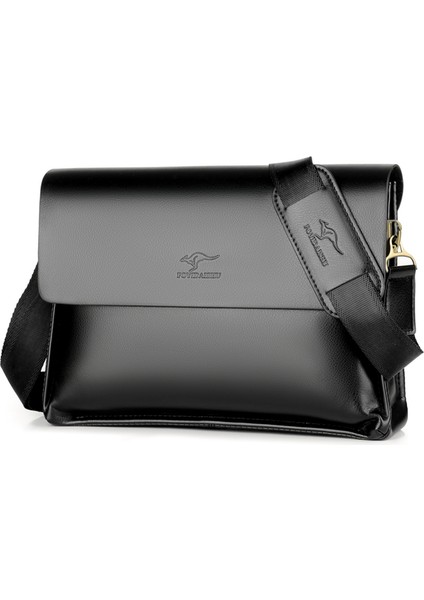 Yatay Kahverengi Lüks Kanguru Marka Deri Askılı Çanta Erkek Çanta Göğüs Crossbody Çanta Erkekler Için Iş Küçük Omuz Çantası Yaz Erkek Çanta (Yurt Dışından) indirimleri
