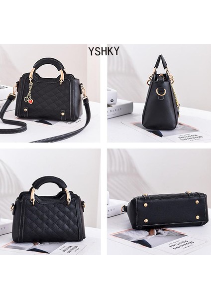 Pembe Yeni Omuz Çantası Kadın Çanta Çanta 2024 Yüksek Kaliteli Yumuşak Marka Moda Kadın Çantası Bayan Tote Çanta Kadın Messenger (Yurt Dışından) fırsatları