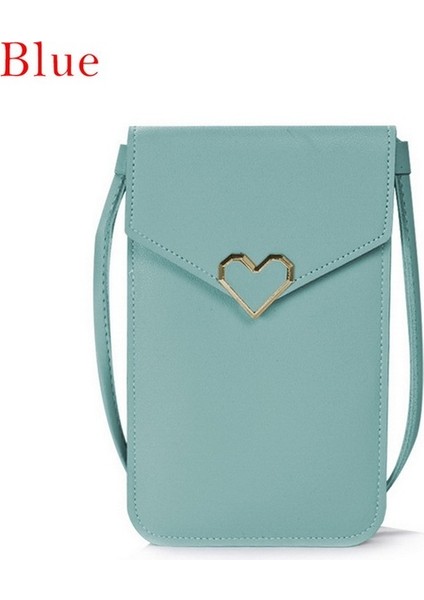 B Yeşil Dokunmatik Ekran Telefonu Çanta Kadınlar Için Crossbody Çanta Rfid Çok Fonksiyonlu Omuz Cüzdan Mini Kadın Çantası Cep Cüzdan Kart Sahibinin (Yurt Dışından)