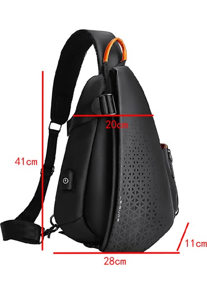 Siyah 01 0 Moda Iş Erkek Crossbody Çanta Yüksek Kaliteli Su Geçirmez Naylon Göğüs Paketleri Rahat Seyahat Büyük Kapasiteli Omuz Çantası Erkek (Yurt Dışından) indirimleri