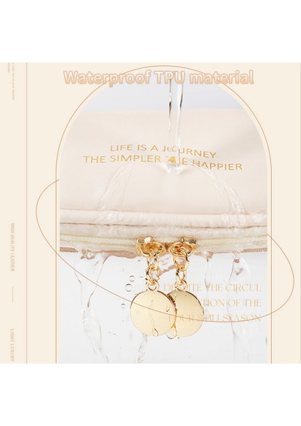 Pembe Çengel Kozmetik Çantası Büyük Seyahat Tuvalet Çantası Şeffaf Su Geçirmez Organize Kozmetik (Yurt Dışından) fırsatları