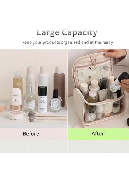 Pembe Çengel Kozmetik Çantası Büyük Seyahat Tuvalet Çantası Şeffaf Su Geçirmez Organize Kozmetik (Yurt Dışından) indirimleri