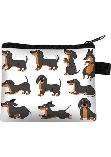 015 Karikatür Hayvan Hound Köpek Çocuk Değişim Çantası Polyester Basit Kart Çantası Para Saklama Çantası Özelleştirilebilir Sikke Çanta Mini Çanta (Yurt Dışından) indirimleri