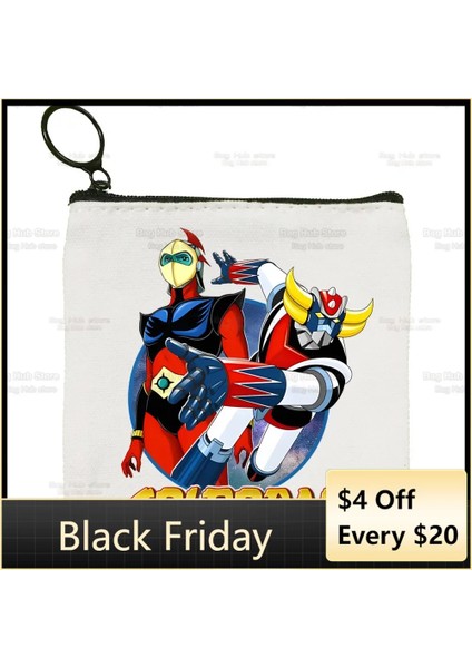 F Manga Goldorak Ufo Robo Anime Kanvas Çanta Saf Beyaz Çanta, Mazinger Grendizer Fermuarlı Çanta Para Çantası Bozuk Para Çantası El Çantası (Yurt Dışından) modelleri