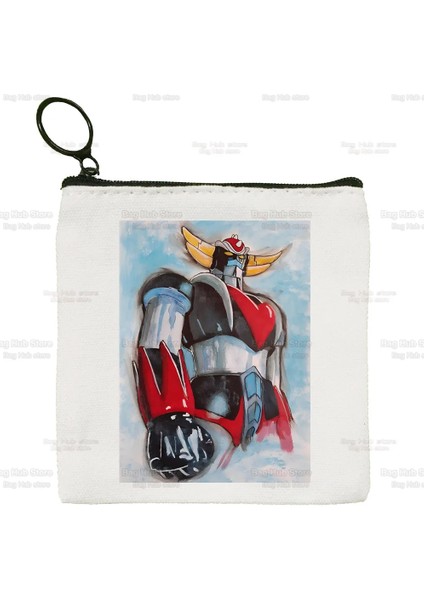 F Manga Goldorak Ufo Robo Anime Kanvas Çanta Saf Beyaz Çanta, Mazinger Grendizer Fermuarlı Çanta Para Çantası Bozuk Para Çantası El Çantası (Yurt Dışından) fırsatları