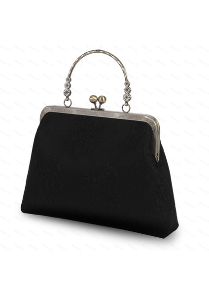 Kayısı-Dantel M Abuyall Öpücük Kilit Üst Saplı Çanta Bağbozumu Sonbahar Akşam Dantel Tote Kanvas Çanta Zincir Askı Metal Çerçeve Crossbody Çanta Kadın (Yurt Dışından) fırsatları