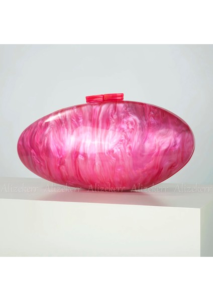 Pembe L21 x W8 x H10CM Kadın Oval Akrilik Akşam Debriyaj Çanta Düğün Parti Bayanlar Için Lüks Butik Yeşil Çantalar ve Çanta Tasarımcısı Yüksek Kalite (Yurt Dışından) fırsatları