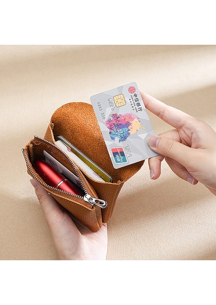 Iki Katmanlı Tek Katmanlı Inek Derisi Kadın Küçük Çantalar Moda Kadın Kısa Para Cüzdan Kılıfı Çanta Kızlar Için Kart Tutucu Para Çantası (Yurt Dışından) modelleri