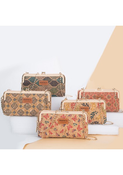 319 Moda Yeni Kadın Cüzdan Ahşap Tahıl Zincir Uzun Yüksek Kaliteli Telefon Tutucu Klasik Kadın Çanta Fermuar Cüzdan Mini Omuz Çantası (Yurt Dışından) modelleri