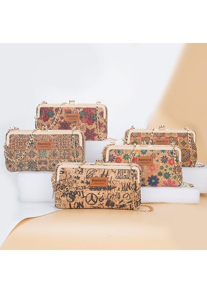 319 Moda Yeni Kadın Cüzdan Ahşap Tahıl Zincir Uzun Yüksek Kaliteli Telefon Tutucu Klasik Kadın Çanta Fermuar Cüzdan Mini Omuz Çantası (Yurt Dışından) fırsatları