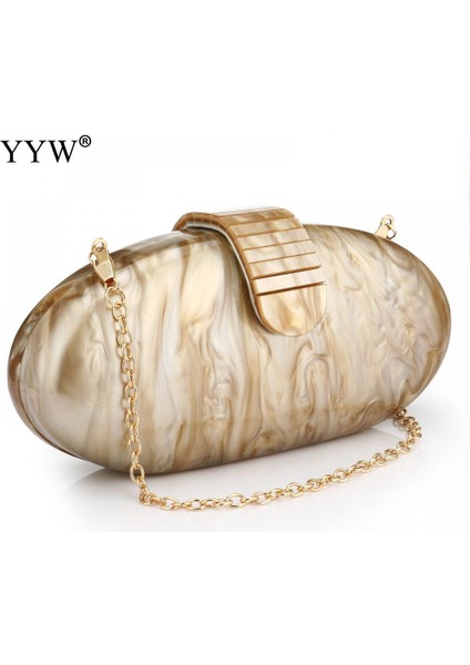 210X100X65MM Moda Cüzdan Kadın Akrilik Sevimli Uzun Yuvarlak Gece Çantası Kadın Mermer Lüks Parti Balo Çanta Rahat Debriyaj Ana Kesesi 2022 (Yurt Dışından) fiyatları