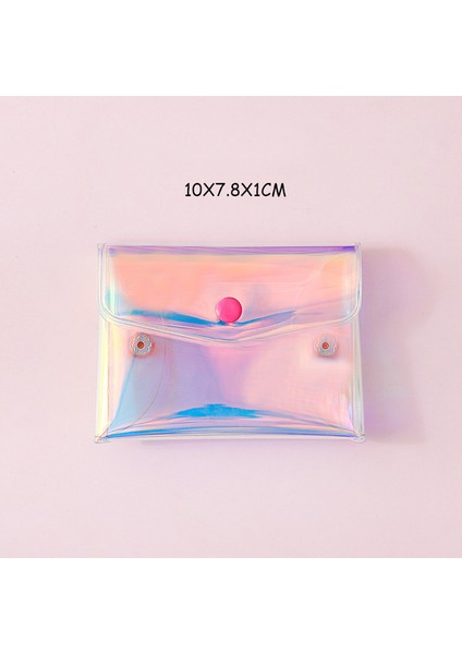Stil 1 Lazer Şeffaf Kozmetik Çantası Kadın Diy Temizle Makyaj Kalemi Depolama Organizatör Seyahat Tuvalet Yıkama Çantası Durumda Sevimli Çantalar Kılıfı (Yurt Dışından)