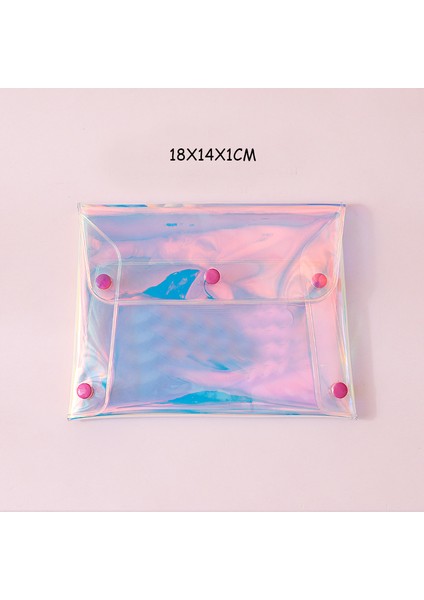 Stil 1 Lazer Şeffaf Kozmetik Çantası Kadın Diy Temizle Makyaj Kalemi Depolama Organizatör Seyahat Tuvalet Yıkama Çantası Durumda Sevimli Çantalar Kılıfı (Yurt Dışından) indirimleri