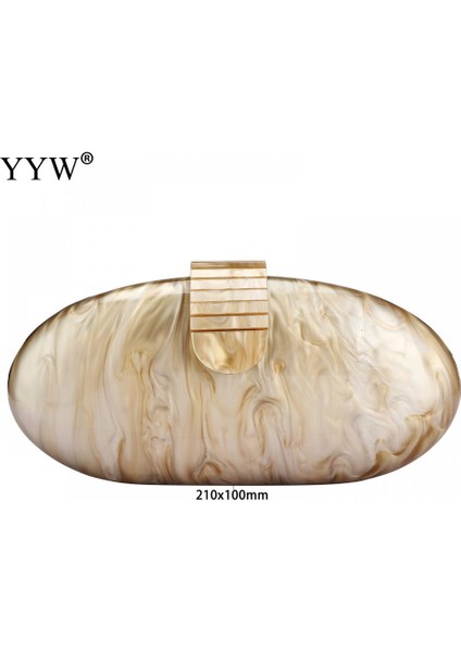 210X100X65MM Moda Cüzdan Kadın Akrilik Sevimli Uzun Yuvarlak Gece Çantası Kadın Mermer Lüks Parti Balo Çanta Rahat Debriyaj Ana Kesesi 2022 (Yurt Dışından) modelleri