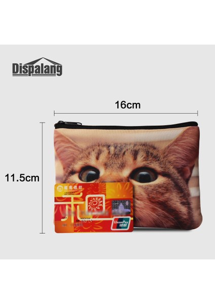 Coin Purse9 Dispalang Kadın Sikke Çantalar Denim Baskılı Kadın Küçük Açık Havada Cüzdan Kızlar Fermuarlı Debriyaj Çocuk Mini Para Çantaları Anahtar Kılıfı (Yurt Dışından)