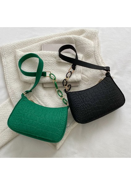 Haki Vintage Mini Omuz Çantaları Kadınlar Için Koltuk Altı Çanta Keçe Küçük Üst Saplı Çanta Düz Renk Rahat Kadın Koltukaltı Çanta Çantalar (Yurt Dışından) fiyatları