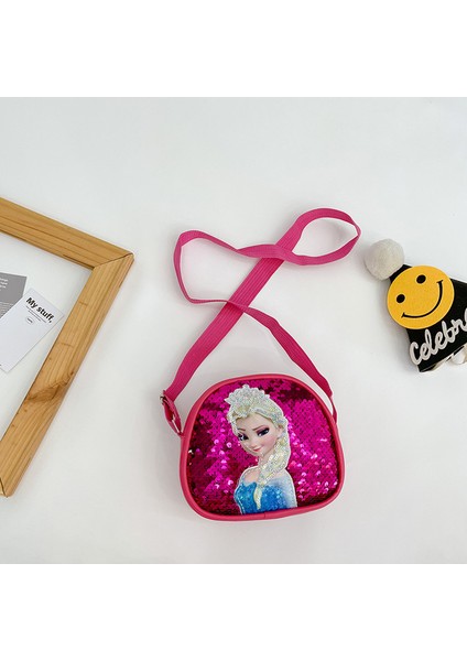13 Disney Prenses Serisi Crossbody Çanta Dondurulmuş 2 Elsa Sofia Karikatür Omuzdan Askili Çanta Kızlar Için Moda Payetler Çanta Çocuklar Hediyeler (Yurt Dışından)