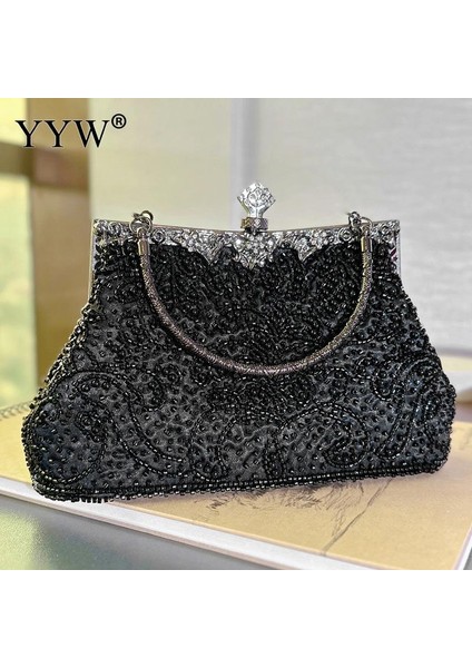 Mineral Mavi Вечерняя Сумка Yeni Vintage Boncuklu Gece Çantası Işlemeli Çanta Elmas Payetli Debriyaj El Çantası Gelin Çantası Boncuklu Kadın Çanta (Yurt Dışından) modelleri