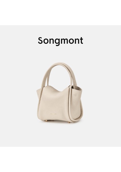 Poria Beyaz Songmont Dağı Mini Yuanbao Çanta, Mini Sebze Sepeti Serisi, Ilkbahar/yaz Tasarımcı El Mini Çanta (Yurt Dışından) modelleri