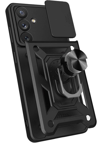 Samsung Galaxy A54 Kılıf Magnetik Standlı Kamera Korumalı Zore Sürgülü Vega Kapak modelleri