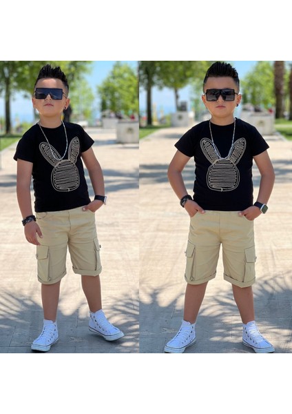 Erkek Çocuk Gabardin Şort T-Shirt modelleri