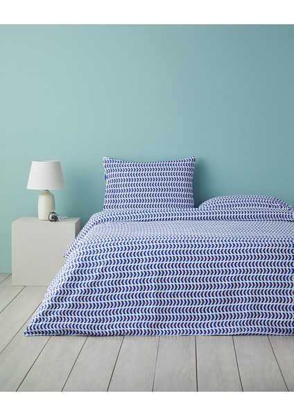 Abstract Marine Çift Kişilik Nevresim Seti Lacivert-Turuncu fiyatları