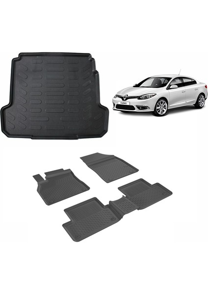 Renault Fluence 2009 + 4.5d Sahler Paspas ve 3D Rizline Bagaj Havuzu